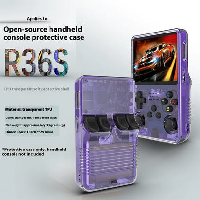 R36S Game Console Transparent Protective Cover